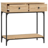 Console Table Sonoma Oak 75x34.5x75 cm Engineered Wood 833399
