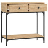 Console Table Sonoma Oak 75x34,5x75 cm Engineered Wood 833399
