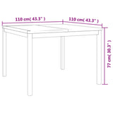 3 Piece Garden Dining Set Solid Wood Teak 3157911