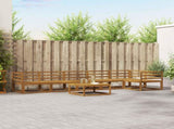 Outdoor Sofa Set 7 pcs Natural Solid Acacia Wood 3367667