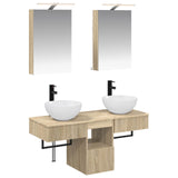 Bathroom Cabinet Set 5 pcs Sonoma Oak Engineered Wood 3406273