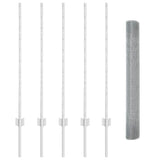 Fence and Post Silver 1 x 10 m Steel 3336328