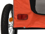 Pet Bike Trailer Orange and Grey 54.5 x 120 x 161 cm 93844