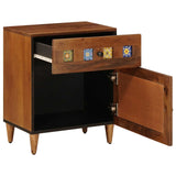 Bedside Cabinet Brown 50 x 33 x 60 cm Solid Mango Wood 4018232