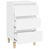 Bedside Cabinet White 40x35x70 cm Engineered Wood 819660