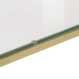 Console Table Gold Stainless Steel and Tempered Glass 350010
