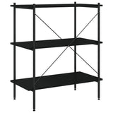 3-Tier Shelving Unit Black 80x40x92 cm 336339