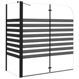 Stripe Bath Enclosure 120x68x130 cm Tempered Glass 151863