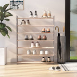 ZNTS Shoe Rack Grey 90x24x117 cm Engineered Wood 327356