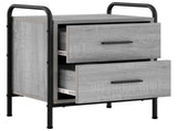 Bedside Cabinet 2 pcs Grey Sonoma 40 x 30 x 50 cm 8013489