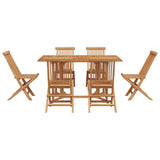Garden Dining Set 7 pcs Brown Solid Teak Wood 3155338