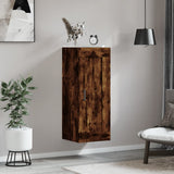 Wall Mounted Cabinet Smoked Oak 34.5x34x90 cm Engineered Wood 830513