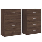 Sideboards 2 pcs Brown Oak 60x31x84 cm Engineered Wood 3276587