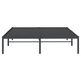 Metal Bed Frame without Mattress Black 140x200cm 350847