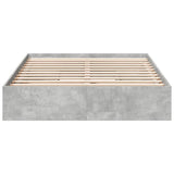Bed Frame with Drawers without Mattress Concrete Grey 120x200 cm 3280667