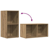 LP Storage Box Artisan Oak 69.5x34x36 cm Engineered Wood 855787