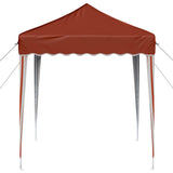 Pop-up Party Tent 195 x 195 x 245 cm Terracotta Oxford Fabric 42019721