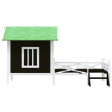 Dog Kennel Grey 159x120x88.5 cm Solid Wood Pine 172271