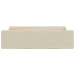 ZNTS Bed Drawers 2 pcs Cream Engineered Wood and Faux Leather 833924