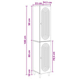 Cabinet Set 2 pcs Grey Sonoma Engineered Wood 3416454