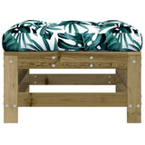 Garden Footstools with Cushions 2pcs Impregnated Wood Pine 825701