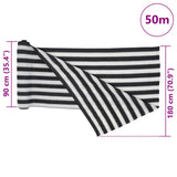 Privacy Net Anthracite and White 1.8x50 m HDPE 195 g/m 4003700