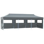 Folding Pop-up Party Tent with 5 Sidewalls 870x291x315 cm Anthracite 44981