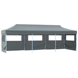 Folding Pop-up Party Tent with 5 Sidewalls 870x291x315 cm Anthracite 44981