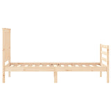 Bed Frame without Mattress Small Single Solid Wood 3194206