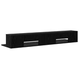 Studio Desk Black Oak 152 x 36 x 19.5 cm Engineered Wood 8006693
