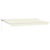 Retractable Awning Manual Cream 400x200 cm Fabric 3329769