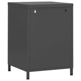 Nightstand Anthracite 35x35x51 cm Steel 336222