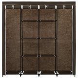 Wardrobe with 4 Compartments Brown 175x45x170 cm 282446