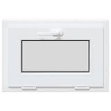 Basement Window RISOR 60x40 cm Tilt 2 Glazing White 4108334