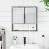 Bathroom Mirror Cabinet Grey Sonoma 60x16x60 cm Engineered Wood 842424