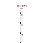 ZNTS Work Rope White 10 mm 100 m Polyester 152773