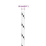 ZNTS Work Rope White 10 mm 100 m Polyester 152773