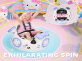 Hello Kitty Kids Ride on Bumper Car with Remote Control, Two Joysticks, Music, Lights, Safety Belt, T3398P378937