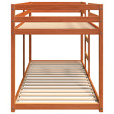 Bunk Bed without Mattress Wax Brown 80x200 cm Solid Wood Pine 844828