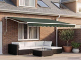 Awning Replacement Fabric Dark Green 6 x 3 m Polyester 964852