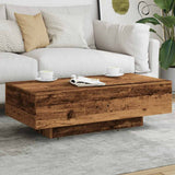 Coffee Table Old Wood 100x49.5x31 cm Engineered Wood 856404
