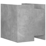 ZNTS Bedside Cabinet Concrete Grey 45x50x50 cm Engineered Wood 848279