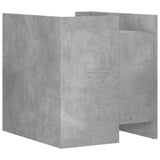 Bedside Cabinet Concrete Grey 45x50x50 cm Engineered Wood 848279