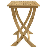 Folding Garden Table 110x55x75 cm Solid Wood Acacia 365736