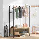 Clothes Rack Brown Oak 100 x 44 x 160 cm Engineered Wood 868452
