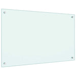 Kitchen Backsplashes 2 pcs White 80x50 cm Tempered Glass 3315787
