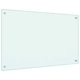 Kitchen Backsplashes 2 pcs White 80x50 cm Tempered Glass 3315787