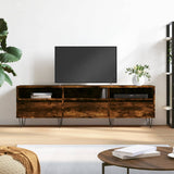 TV Cabinet Smoked Oak 150x30x44.5 cm Engineered Wood 831281