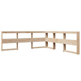Bookcase Bed without Mattress 180x200 cm Solid Wood Pine 3324308