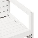 Garden Chair White 57.5x63x76 cm Solid Wood Pine 832548